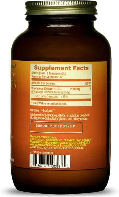 HealthForce SuperFoods Integrity Extracts Cordyceps - Powder - 130 Grams