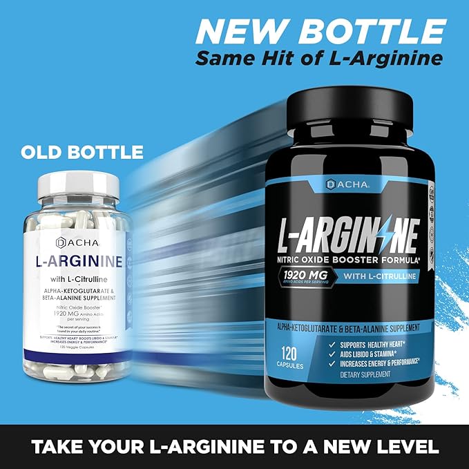 DACHA Premium L Arginine Pills 1920 MG - 120 VCAPS AAKG Nitric Oxide Precursor, L-Citrulline HCL, Beta Alanine, Essential Amino Acids for Energy, Muscle Growth, Heart Health, Vascularity & Stamina