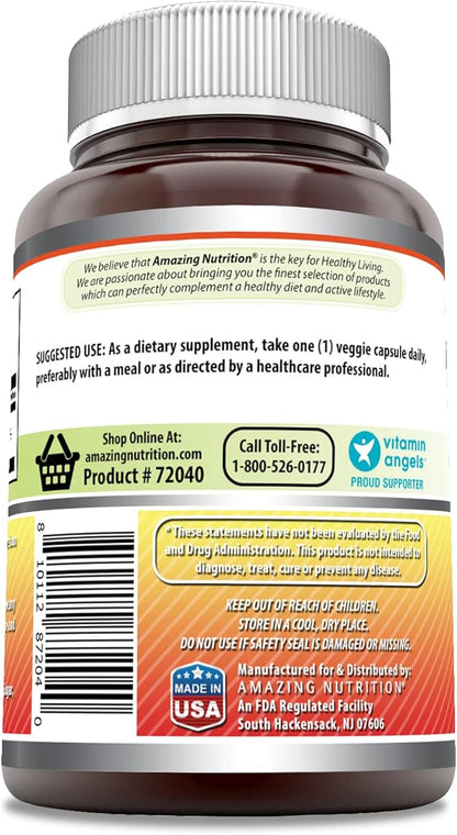 Amazing Formulas Vitamin C Supplement | 1000 Mg | Veggie Capsules | Non-GMO | Gluten-Free | Made in USA (100 Count, 1 Pack)
