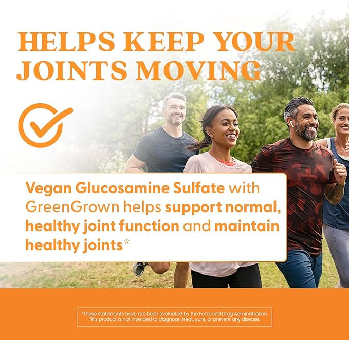 Doctor's Best Vegan Glucosamine Sulfate, Joint Support, Non-GMO, Vegan, Gluten Free, Soy Free, 750 mg 180 Veggie Caps (Pack of 1)