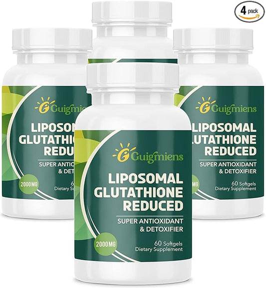 Liposomal Glutathione 2000 MG,10x Better Absorption,Glutathione Supplement with Hyaluronic Acid + Collagen Peptide + Resveratrol,Powerful Antioxidant,Health Aging,Immune Health,240 Count
