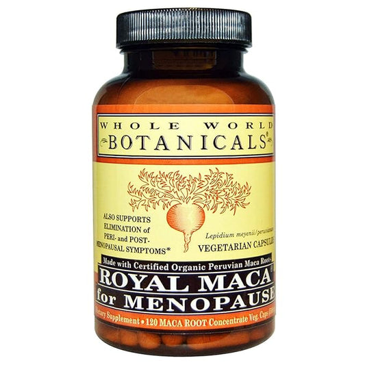 WHOLE WORLD BOTANICALS Royal Maca For Menopause, 120 CT