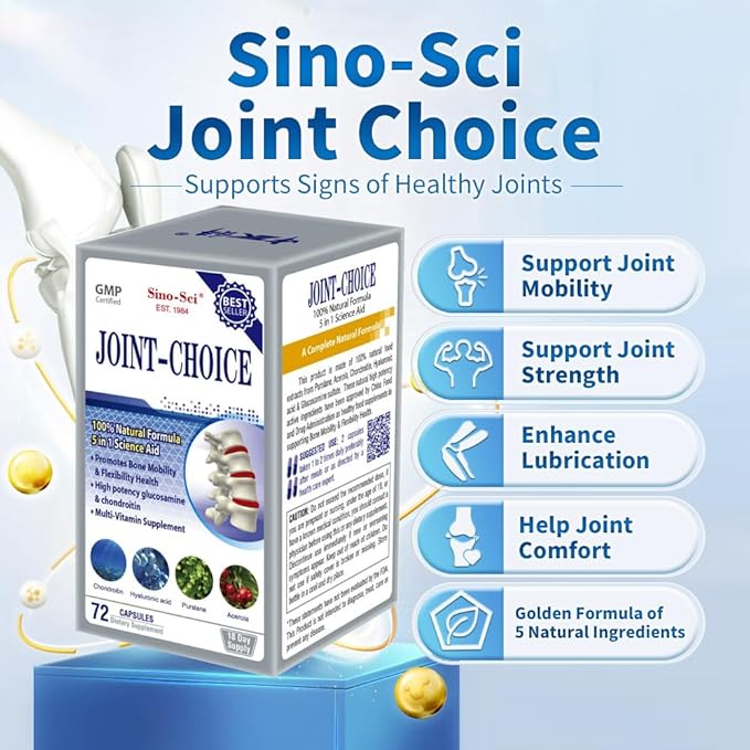 Joint Choice, Joint Support Supplement, Mobility & Flexibility,Natural Formula, 72 Caps (1 Bottle)