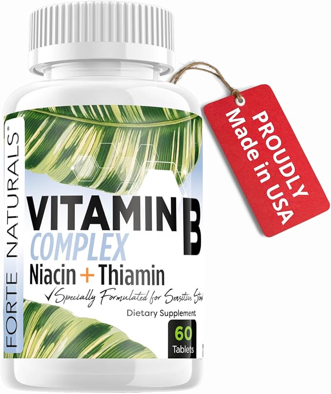 Supplements Biotin Vitamin B Complex Vitamin B12 Energy & Mood Support with Folic Acid Prenatal Postnatal B1 thiamin Supplement B2 niacin B5 B6 Supplements