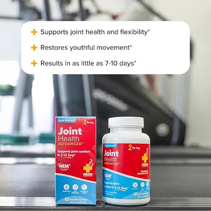 Redd Remedies, Joint Health Advanced, Helps Strengthen Connective Tissue and Cartilage, Fast-Acting Comfort with Boswellia Serrata and Turmeric, 60 Vegetarian Capsules