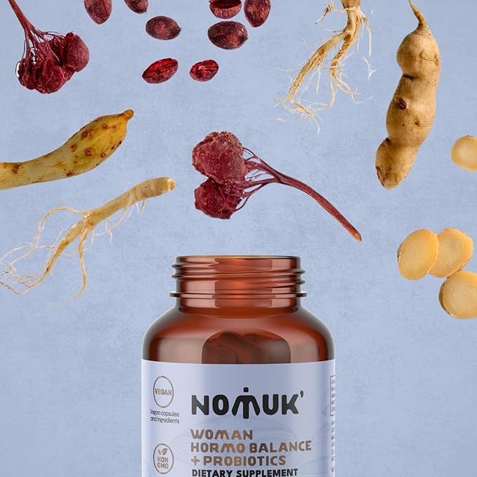 hormo Balance + probiotics for Women, Dietary Supplement with Shatavari rooot, Maca Schisandra & Ginseng Extract, probiotics for Digestive, Immune Health 120 Capsules