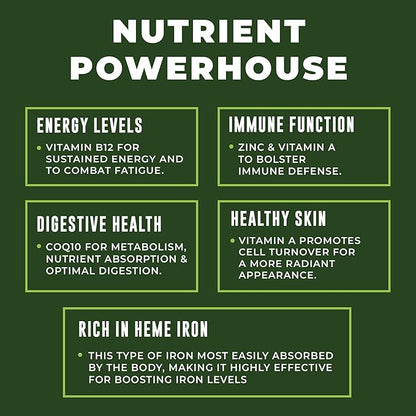 Beef Organ Supplement Grass Fed - 7 Beef Organs Complex from New Zealand - Liver Heart Pancreas Kidney Lung Spleen Bone Marrow - Non-GMO, No Fillers, Hormone & Antibiotic Free - Carnivore Diet - 180ct