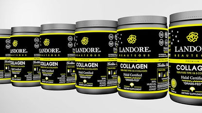 Premium Halal Bovine Collagen Peptides Powder | Type 1&3 Collagen | Anti-Aging Amino Acids | Bones, Muscles, Tendons and Joints, Skin | Paleo Friendly | Non-GMO.