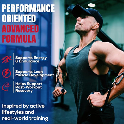 Testosterone Booster for Men over 50, Max Male Test Enhancing Pill, Libido Muscle Growth Super Workout Energy Supplement, Tongkat Ali, Tribulus, Maca Root, Horny Goat Weed, DHEA, Boron 90 Capsules