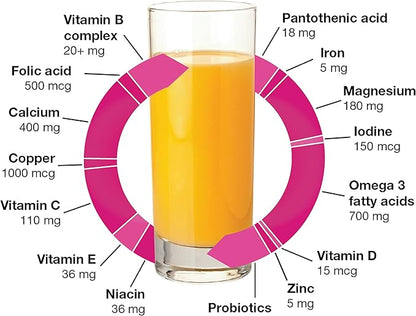 Orthomol Natal, Prenatal Nutritional Support for Fertility, Pregnancy and Lactation, Comprehensive Vitamins, Minerals & Essential Nutrients 30 Count (Pack of 1)