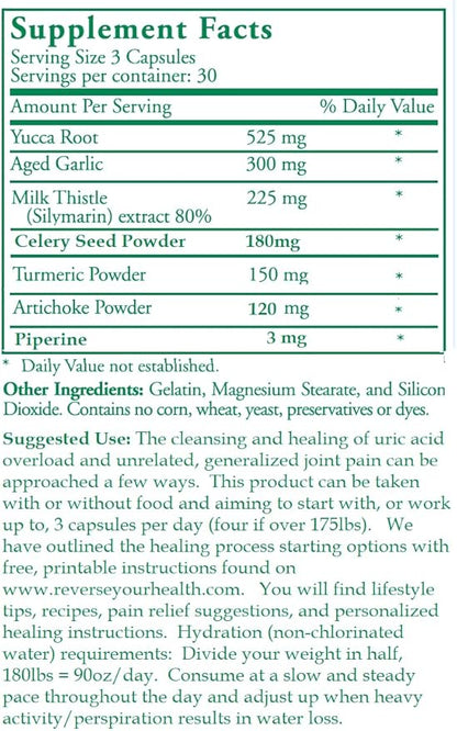 GC® GoutCare (3 Pack): Uric Acid Control | Uric Acid Prevention | Joint Health Supplement | Joint Relief | with Turmeric, Celery Seed Extract, Milk Thistle and More | 90 Capsules per Bottle | Non-GMO