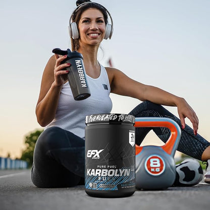 EFX Sports Karbolyn Fuel | Fast-Absorbing Carbohydrate Powder | Carb Load, Sustained Energy, Quick Recovery | Stimulant Free | 18 Servings (Blue Razz Watermelon)