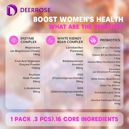 Multivitamin for Women - 30 Day Supply with Vitamin B Complex, Green Tea Extract & Probiotics, Non-GMO Dietary Supplement Vitamin Packs for Women Health