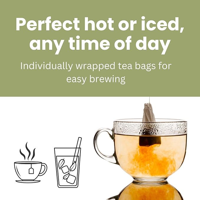 Senna Herbal Laxative Tea, Caffeine Free Tea Bags for Gentle Relief of Occasional Constipation, Supports Regular Digestion, Value Pack with 96 Decaf Bags
