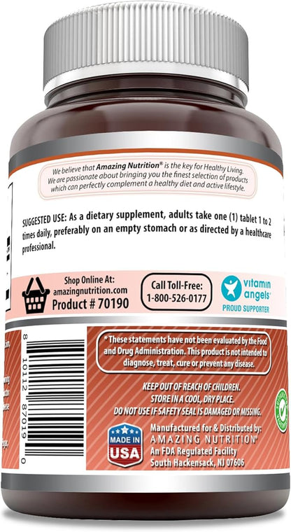 Amazing Formulas L-Lysine 1000mg Amino Acid Tablets Supplement | Non-GMO | Gluten Free | Made in USA (90 Count)