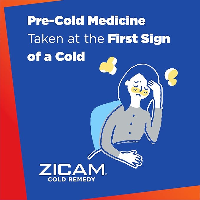 Zicam Ultra Cold Remedy Zinc Rapidmelts, Orange Cream Flavor, Homeopathic, Cold Shortening Medicine, Shortens Cold Duration, Sugar-Free, Dye-Free, 18 Count (Pack of 2)