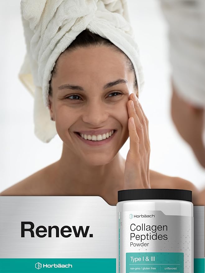 Horbäach Collagen Peptides Powder 7oz | Type I and III | Unflavored Multi Collagen Protein and Amino Acids | Gluten Free, Keto & Paleo Friendly