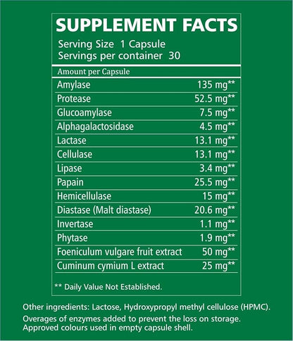 PANKRASE | Physician Trusted 12 Digestive Enzymes for Gas, Bloating, May Help in Digestion of Various Foods & Uptake of Vital nutrients | Hi-Tech Processing to Preserve Enzymes Action