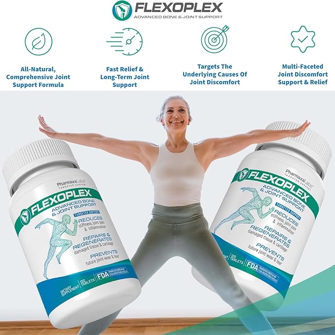 Advanced Bone & Joint Support Supplement | Promotes Healthy Joint Function & Relief from Joint Discomfort | Enhance Cartilage Flexibility & Range of Motion - 120 Count (Pack of 1)