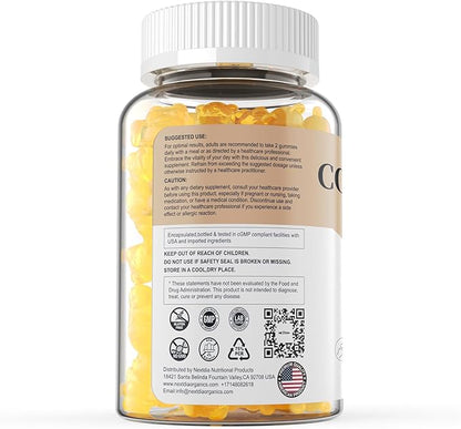(Made in USA) Cod Liver Oil 1000mg Gummies for Adults & Kids, with Vitamin A & D3 - Omega 3 Fish Oil Alternative - DHA 360mg & EPA 240mg for Brain, Bone, Eye & Immune Health, Sugar Free, 120 Cts