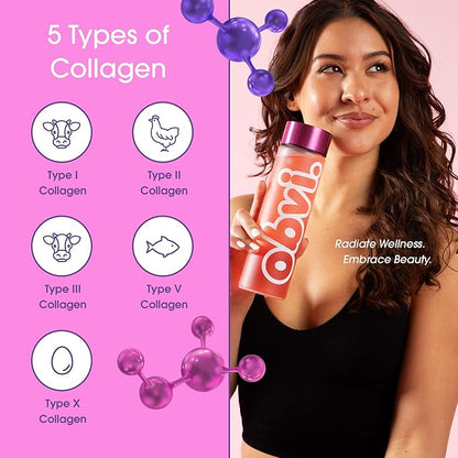 Obvi Collagenic Burn Powder | Collagen Peptide Blend with GBB, Ashwagandha & Green Coffee | Boosts Metabolism, Energy, and Wellness | Supports Skin, Hair, Nails, Joints | Cherry Limeade 25 Servings