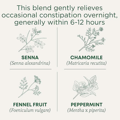 Traditional Medicinals Tea, Organic Smooth Move Chamomile, Relieves Occasional Constipation, Senna, 96 Tea Bags (6 Pack)