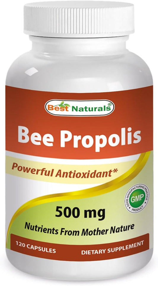 Best Naturals Bee Propolis 500 mg 120 Capsules