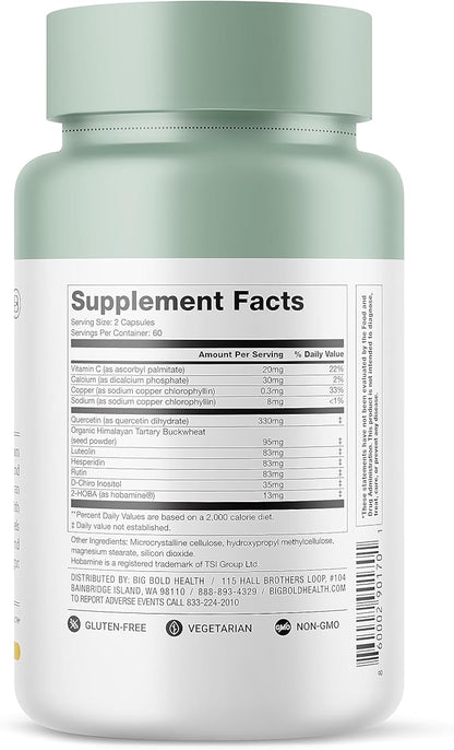 2 Month Supply - Big Bold Health HTB Rejuvenate - Immune Health Support Supplement - Himalayan Tartary Buckwheat Supplement for Immune Rejuvenation and Immune Support (120 Capsules)