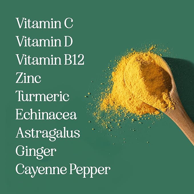 TRULEAN Everyday Wellness Shot Powder - Turmeric, Ginger, Vitamin C, Immunity & Immune Support Supplement - No Artificial Ingredients, No Sugar & Gluten Free - 30 Packets Citrus Flavor