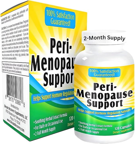 2-Month PeriMenopause Supplements (ALL-IN-1) Natural Hormone Support | Perfect Blend of 11 Herbs/Extracts | Peri-Menopause Supplement for Women | Female Hormonal Balance | 60-Day Supply | 120 Capsules