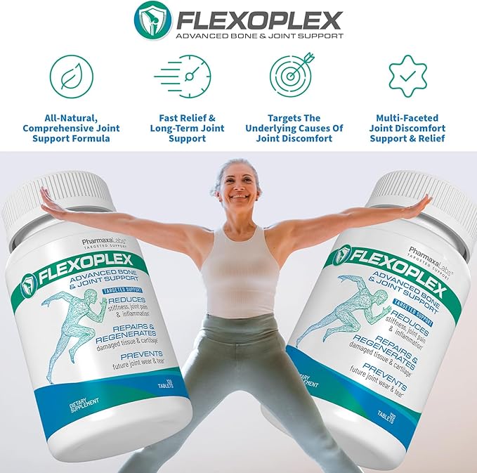 Advanced Bone & Joint Support Supplement | Promotes Healthy Joint Function & Relief from Joint Discomfort | Enhance Cartilage Flexibility & Range of Motion - 120 Count (Pack of 3)