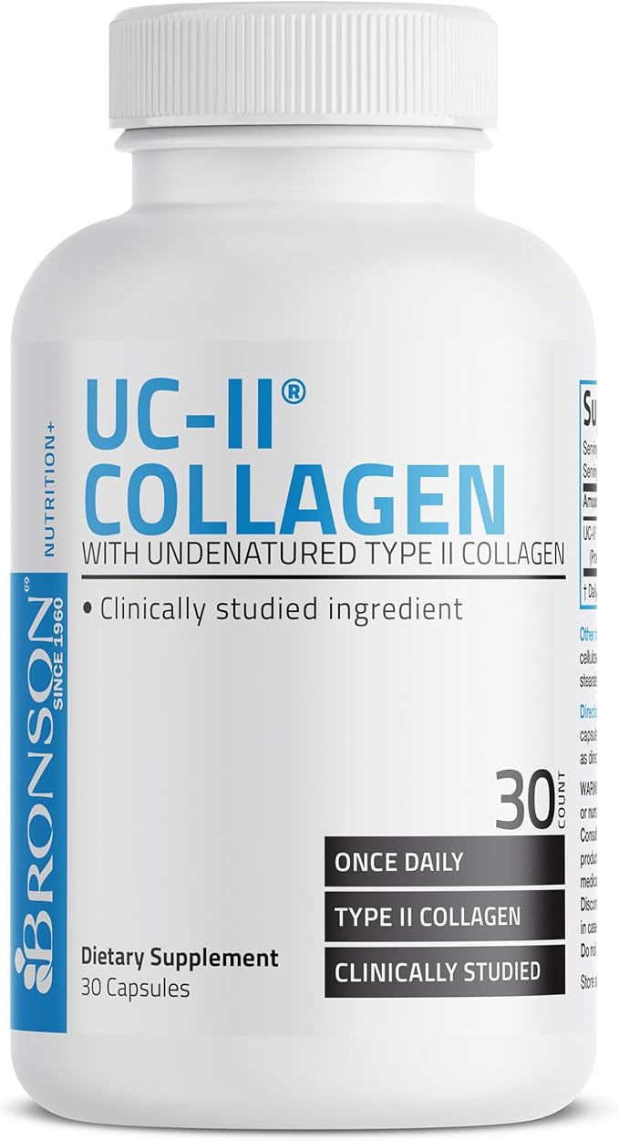 Bronson Collagen with Undenatured Type II Collagen, 30 Capsules