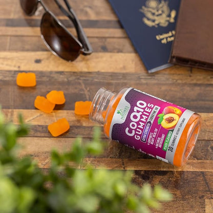 CoQ10 100mg Gummies - Coenzyme Q10 Supplement, CoQ10 Gummies Antioxidant for Heart Health Support & Energy Production, High Absorption Coenzyme Q10 Gummy Supplements - 30 Count Coenzyme Q10 Vitamins