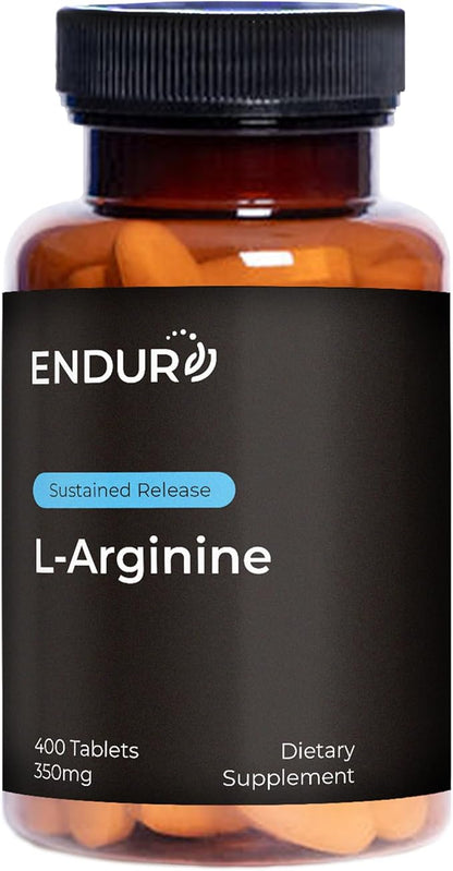 L - Arginine - 350mg Sustained Release Dietary Supplement for Optimal Absorption - Nitric Oxide Precursor*, 400 Tablets Company