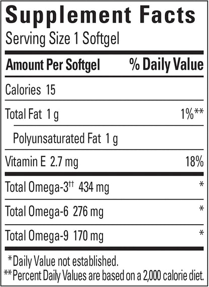Triple Omega 3-6-9, 150 Softgels Value Size, Omega Supplement For Heart Health