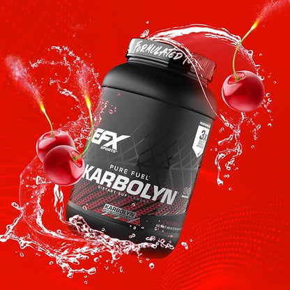 EFX Sports Karbolyn Fuel | Fast-Absorbing Carbohydrate Powder | Carb Load, Sustained Energy, Quick Recovery | Stimulant Free | 37 Servings (Cherry Bomb)