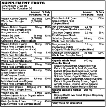 Organic Women’s Multivitamin
