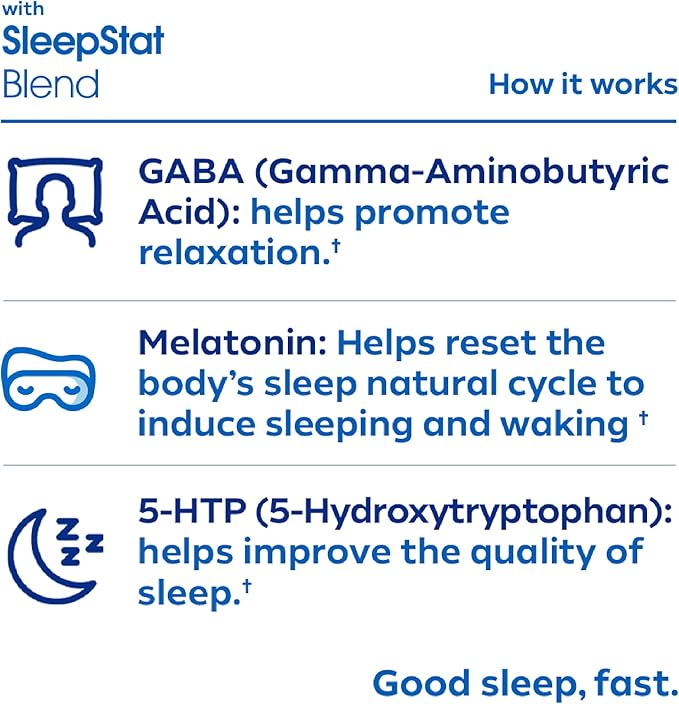 Dream Water Sleep Aid Supplement Drink; Melatonin 5mg, GABA, 5-HTP; Zero Sugar, Natural Flavors, No Added Colors, 2.5 oz Liquid Sleep Shots, Nighttime Nectar, 12-Count