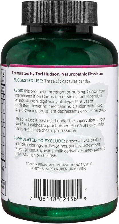 Vitanica VasoBlend - Heart Health Supplement with Folic Acid, Magnesium, CoQ10 & Terminalia Arjuna Bark - Heart Health Supplement - Lady - 180 Vegan Caps