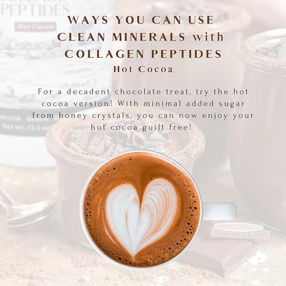 Mt. Capra Clean Minerals with Collagen Peptides | Healthy Hot Cocoa with Minerals from Goat Milk Whey and Grass-Fed Type I and III Collagen Peptides for 10 g Protein | 16 Servings - 23.8 oz