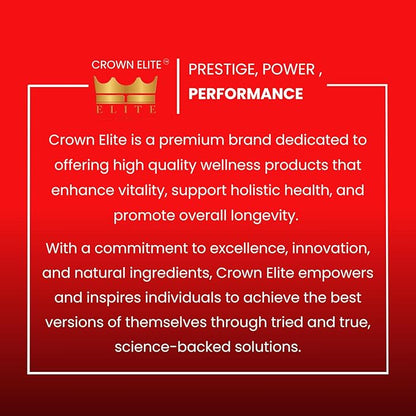 Crown Elite Premium High Absorption CoQ10 Ubiquinone Supplement - Boost Heart Health and Energy Production Naturally, Powerful Antioxidant | Non-GMO, Organic Vegan Capsules | 300mg, 2 Month Supply