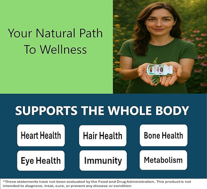 Multivitamins Tablet for Women, Once Daily Multivitamin for Adult, Multimineral Supplement with Iron, Vitamins A, D, E, C, and B-Complex, Supports Immunity, Bone, and Hair, 60 Count