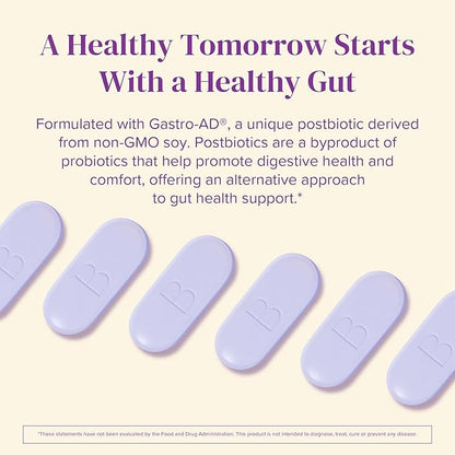BariMelts Gastro Zen® with Gastro-AD® for GLP-1 Users and Bariatric Patients - Postbiotics for Heartburn Relief & Gut Health - 60 Smooth-Coated Caplets (1-Month Supply)