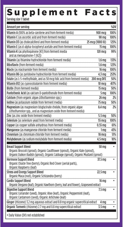 New Chapter Women's Multivitamin 40 Plus for Energy, Healthy Aging + Immune Support with 20+ Nutrients -- Every Woman's One Daily 40+, Gentle on the Stomach, 96 Count