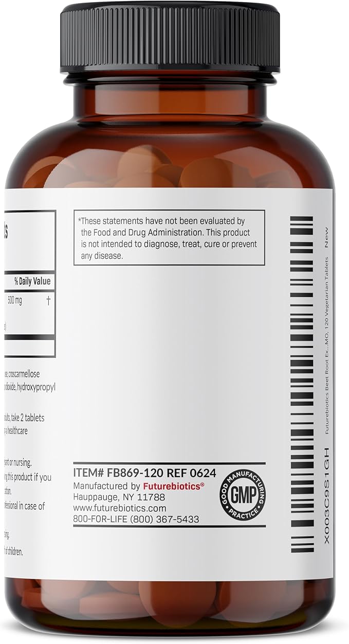 Futurebiotics Beet Root Extra Strength, Non-GMO, 120 Vegetarian Tablets