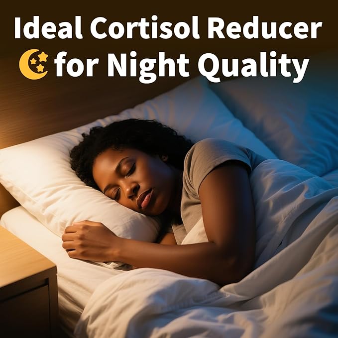 2 Pack Cortisol Supplements for Women & Men - 10-in-1 Cortisol Reducer Manager Detox with Ashwagandha, Magnesium - Lower High Cortisol Levels, Relaxation & Night Support, Non-GMO, 120 Capsules