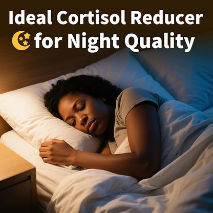 2 Pack Cortisol Supplements for Women & Men - 10-in-1 Cortisol Reducer Manager Detox with Ashwagandha, Magnesium - Lower High Cortisol Levels, Relaxation & Night Support, Non-GMO, 120 Capsules
