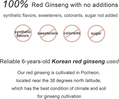 Pocheon 240g(8.5oz), 100% Pure Korean 6Years Root Panax Red Ginseng Extract Gold, TOP Ginsenoside, Saponin, Ginseng Herbal Supplement, Natural Immune Support