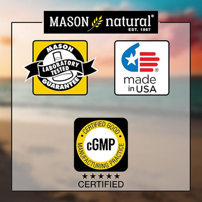 MASON NATURAL Fast Absorption Calcium with Vitamin D3 - Strengthens Muscle Function, Supports Healthy Bones and Overall Health, 60 Softgels