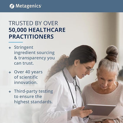 Metagenics OmegaGenics Mega 10-330 mg EPA & 170 mg DHA - High Potency - No Fishy Aftertaste - for Heart Health & Immune System* - Non-GMO & Gluten-Free Supplement - 60 Softgels